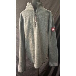 Canada Weather Gear Mens XXL Gray Quarter Zip Fleece Pullover